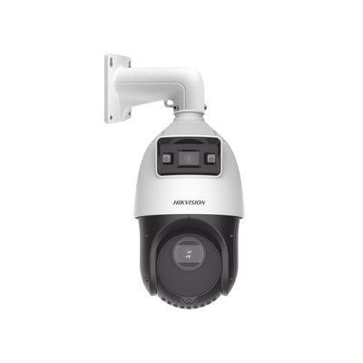 [TandemVu] Domo PTZ IP 4 Megapixel con Cámara Fija 4 Megapixel / 15X Zoom / 100 mts IR / IP66 / ACUSENSE / PoE+ / Entrada-Salida de Audio y Alarma / Ultra Baja Iluminación / MicroSD - Toer