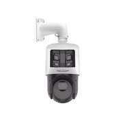 [TandemVu] PTZ IP 4 Megapixel con Cámara Panoramica 6 Megapixel / 25X Zoom / 100 mts IR / IP66  / WDR / PoE+ / Entrada-Salida de Audio y Alarma / Ultra Baja Iluminación / Micro SD - Toer