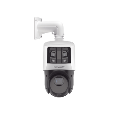 [TandemVu] PTZ IP 4 Megapixel con Cámara Panoramica 6 Megapixel / 25X Zoom / 100 mts IR / IP66  / WDR / PoE+ / Entrada-Salida de Audio y Alarma / Ultra Baja Iluminación / Micro SD - Toer