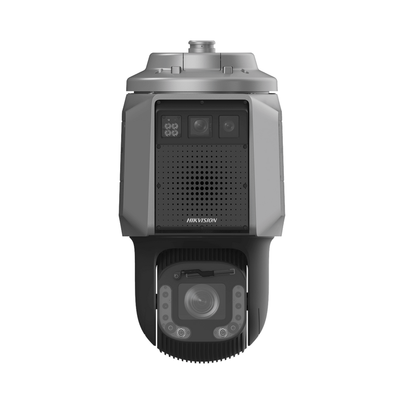 DS-2SR8C440I5XG-LFW/SP/R15/18 Cámara PTZ con Radar Triple Cámara Integrada / Detección de Intrusión por Radar / Rango de Detección 500 m / 32x Zoom Óptico / IP67