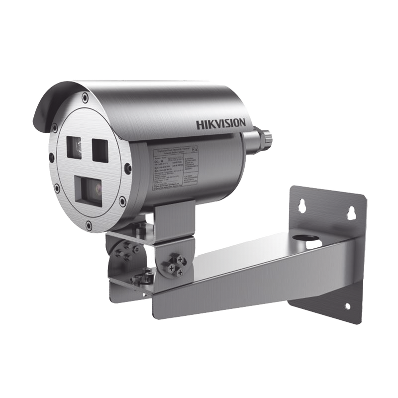 DS-2TD2528T-10/Q Bala IP Térmica Dual / Termico 9.7 mm (256 X 192) + Óptico 8 mm (4 MP) / Termométrica / Detección de Temperatura / IP68 / 30 mts IR / Antiexplosión / Anticorrosión