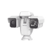PTZ Punta de Poste IP Dual / Lente Térmico 100 mm (640 X 512) / Lente Óptico 56X Zoom (4 MP) / 800 mts IR Laser / 36 VCC / IP66 / Recubrimiento Anticorrosivo - Toer
