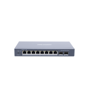 Switch Gigabit PoE+ / Administrable / 8 Puertos Gigabit PoE+ / 2 Puertos SFP / Configuración Nube Hik-Partner Pro / Modo Extendido hasta 300 Metros / 110 W - Toer