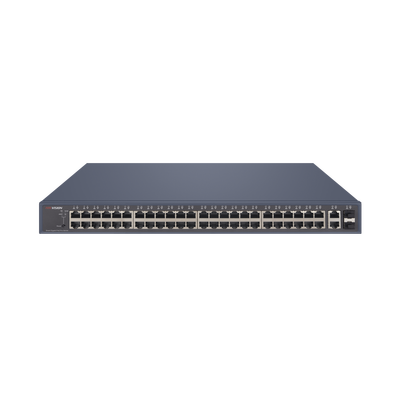 Switch PoE+ / Administrable / 48 Puertos 1000 Mbps PoE+ / 2 Puertos 1000 Mbps Uplink / 2 Puertos SFP / 470 Watts - Toer