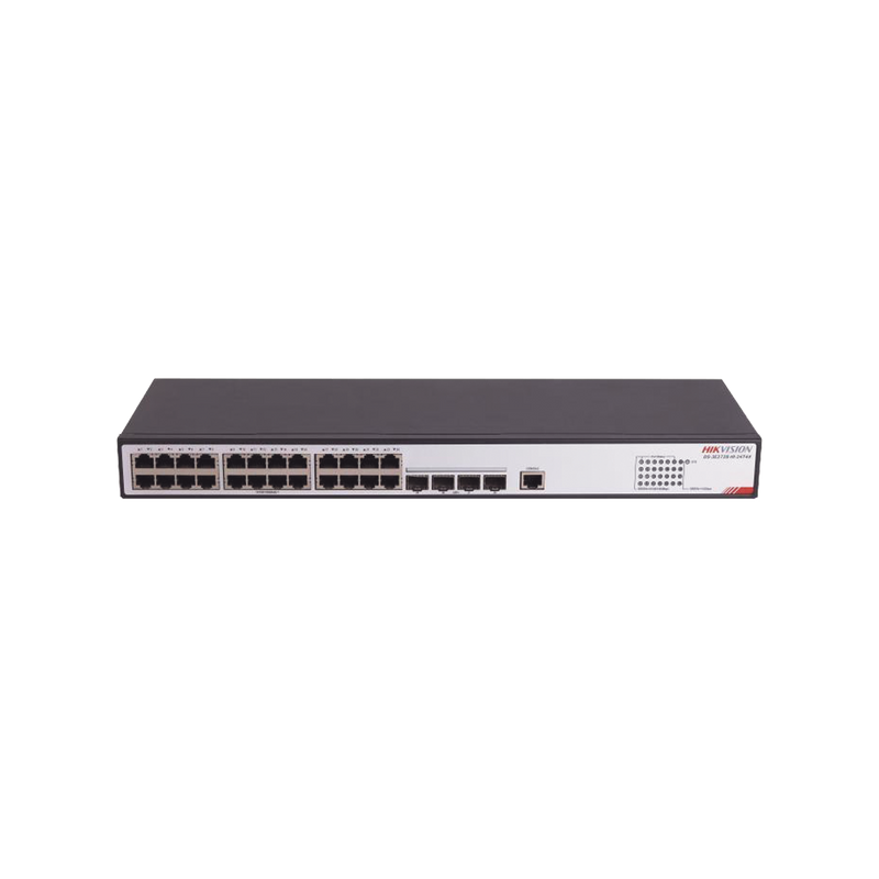 DS-3E2728-HI-24T4X Switch Gigabit  / Administrable / 24 Puertos RJ45 GE  / 4 Puertos SFP 10G  / Soporta IGMP