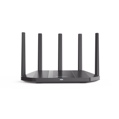 Router Inalámbrico / Wifi 6 / Hasta 3000 Mbps / MESH / Doble Banda AC (2.4 GHz y 5 GHz) / 4 Puertos 1000 Mbps /  5 Antenas Omnidireccional / Interior / Beamforming Optimizado /  Administración Gratuita desde la Nube - Toer