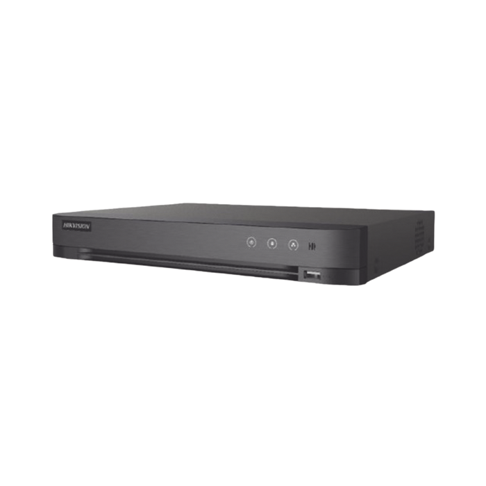 [Audio Bidireccional] DVR 4 Canales TurboHD + 1 Canal IP / 2 Megapixel (1080p) Lite / Acusense Lite (Evita Falsas Alarmas) / Audio por Coaxitron / 1 Bahia de Disco Duro / H.265+ / Salida de Vídeo Full HD