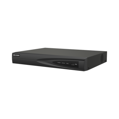 NVR 8 Megapixel (4K) (Compatible con Cámaras ACUSENSE) / 8 canales IP / 8 Puertos PoE+ / 1 Bahía de Disco Duro / Salida de Vídeo en 4K / 300 Metros PoE Modo Extendido - Toer