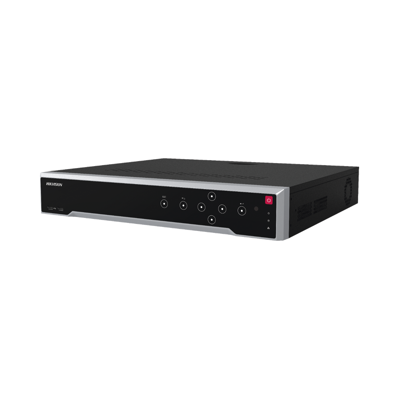 DS-7716NI-M4/16P [Doble Poder de Decodificación] NVR 32 Megapixel (8K) / 16 Canales IP / 16 Puertos PoE+ / AcuSense / ANPR / Conteo de Personas / Heat Map / 4 Bahías de Disco Duro  / HDMI en 8K / Soporta POS / Alarmas I/O / Smart  Search
