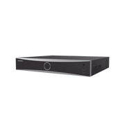 NVR 12 Megapixel (4K) / 16 canales IP / 16 Puertos PoE+ / AcuSense (Evita Falsas Alarmas) / Reconocimiento Facial / 4 Bahías de Disco Duro / Switch PoE 300 mts  / HDMI en 4K / Alarmas I/O - Toer
