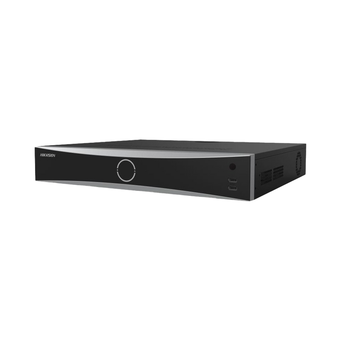 [Acusearch] NVR 12 Megapixel (4K) / 16 canales IP / AcuSense (Evita Falsas Alarmas) / Reconocimiento Facial /  4 Bahías de Disco Duro /  HDMI en 4K / Alarmas I/O
