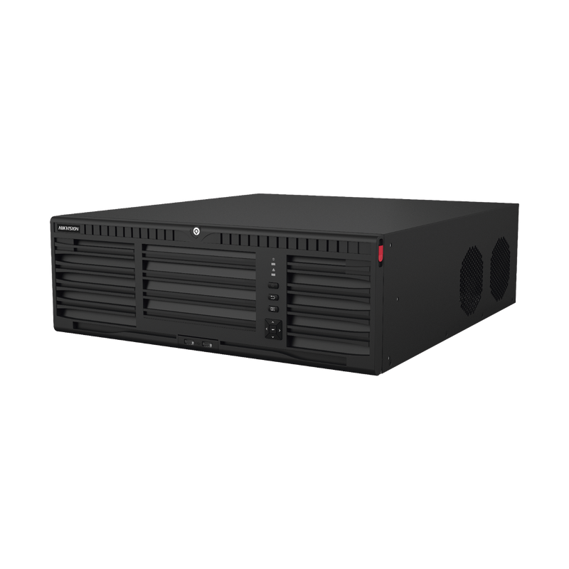 DS-9632NI-M16 [Doble Poder de Decodificación] NVR 32 Megapixel (8K) / 32 Canales IP / AcuSense / ANPR / Conteo de Personas / Heat Map / 16 Bahías de Disco Duro / Soporta RAID con Hot Swap / 2 HDMI en 8K / Soporta POS / Alarmas I/O / Smart Search