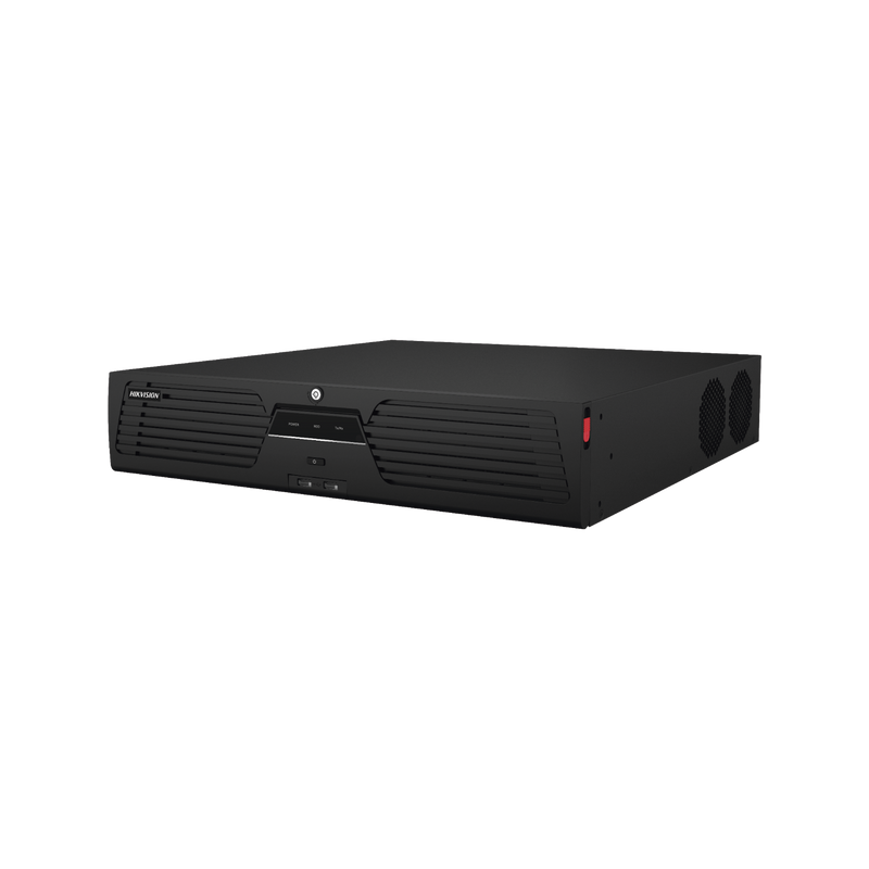 DS-9632NI-M8 [Doble Poder de Decodificación] NVR 32 Megapixel (8K) / 32 Canales IP / AcuSense / ANPR / Conteo de Personas / Heat Map / 8 Bahías de Disco Duro / 2 Tarjetas de Red / Soporta RAID con Hot Swap / 2 HDMI en 8K / Soporta POS / Alarmas I/O / ACU