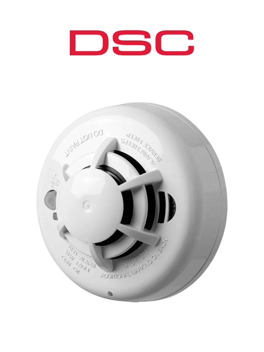 DSC WS4936 - Detector de humo fotoeléctrico y calor inalámbrico con frecuencia 433 Mhz compatible con Power Series, Impassa y Maxsys