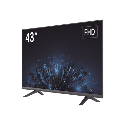 Monitor LED Full HD 43" / Ideal para Oficina y Hogar / Uso 24-7 / Entrada HDMI/VGA/USB / Compatible con Montaje VESA (200 X 200) / Bocinas Integradas - Toer