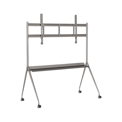 Montaje de Piso Móvil para Pantallas de 75 y 86" / Compatible con VESA / Incluye Soporte para Pantalla - Toer