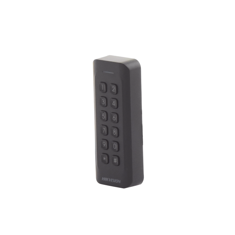 Lector de Tarjetas PROX EM y Contraseñas / Exterior IP65 / Wiegand / Compatible con Cualquier Panel / PERFIL DELGADO y ESTETICO / Indicador LED