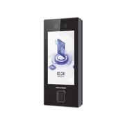 Terminal Facial Min Moe con LECTOR DE QRs FISICO Ultra Rápido  y Tarjetas MIFARE / 3000 Rostros / Pantalla 4.5" / Administrable en la Nube con HikConnect Teams  / Exterior IP65  / PoE / WiFi / HIK-IA / SIP Estandar - Toer