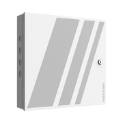 Controlador de Acceso 2 Puertas Administrable en la Nube con Hik-Connect Teams / Interfaz Web / 4 Lectores de Huella o Tarjeta / 100,000 Tarjetas / 10,000 Huellas / Incluye Gabinete y Fuente de Alimentación 12 Vcd 8 A / Soporta Batería de Re - Toer
