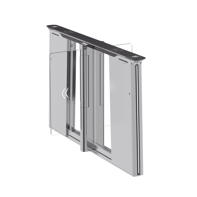 DS-K3B961TX-M/DPIQL-DP90 Torniquete con Reconocimiento Facial y Lector QR Embebidos / CENTRAL / 100 mil usuarios / Carril de 90 Cms / Requiere Torniquete Izquierdo y Derecho