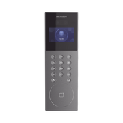 Videoportero IP Multiapartamento con Reconocimiento Facial / Llamada a App HikConnect (requiere monitor) / Protección IP65 / Apertura por Rostro, Tarjeta o App - Toer
