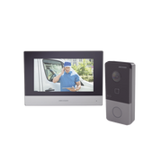 Kit de Videoportero IP Poe Estandar con llamada a App de Smartphone (HikConnect) / Apertura con tarjeta MIFARE / Frente de calle IP65 / Soporta 1 Departamento - Toer