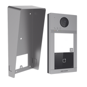 Kit Videoportero + Carcasa protectora IP 2 Megapixel / Llamada y Apertura Remota desde App Hik-Connect / PoE / Exterior IP65 + Antivandalico IK08 / 1 Departamento / Apertura con Tarjeta / Soporta 2 Puertas y hasta 6 Monitores - Toer