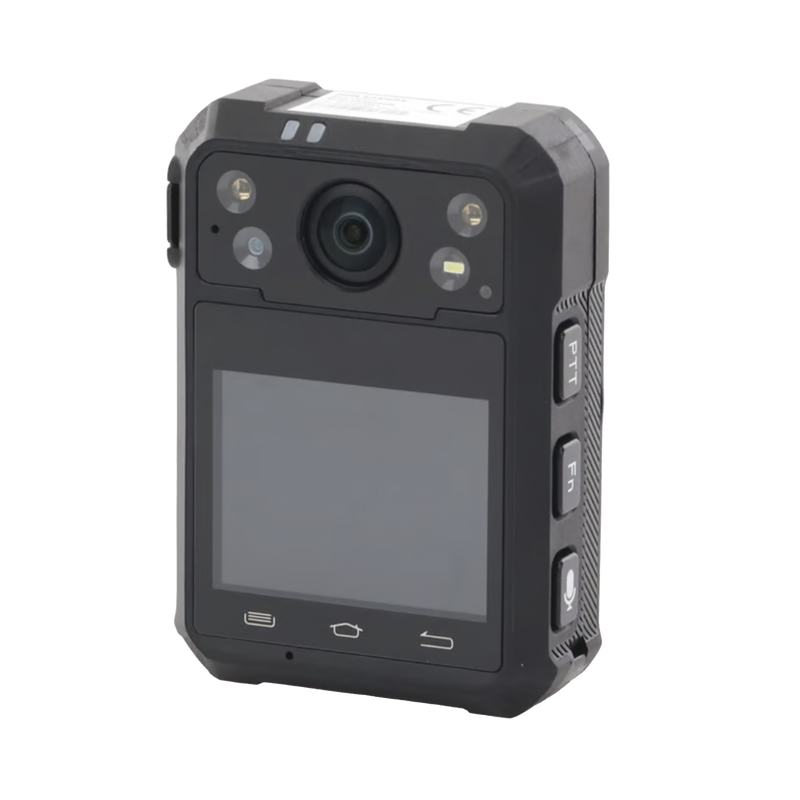 DS-MCW40B/128G/GLE Body Camera Portátil / Grabación a 1920 × 1080p / Pantalla Frontal 1.77 TFT / Conexión Remota 4G / WiFi / GPS / Fotos de Hasta 40 Megapixel / IP68 / H.265 / 128 GB de Almacenamiento / Microfono Integrado