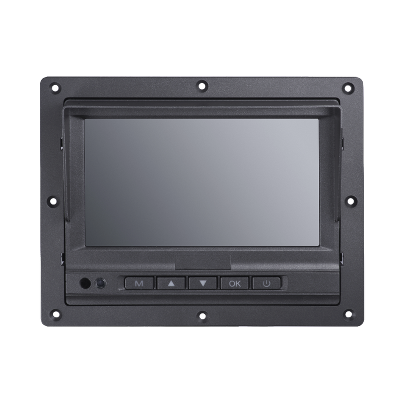 Monitor y Botones de 7 LCD / Compatible con DVR Móvil HIKVISION / Conector Tipo Aviación