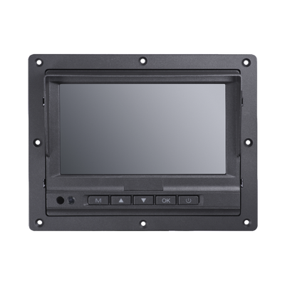 Monitor y Botones de 7" LCD / Compatible con DVR Móvil HIKVISION / Conector Tipo Aviación - Toer