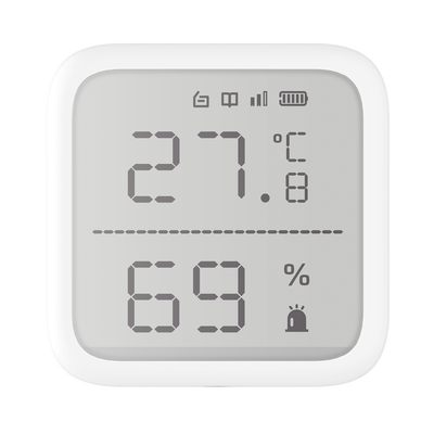(AX PRO) Detector de Temperatura y Detector de Humedad Inalámbrico / 2.7" de Tamaño / Uso en Interior / Rango de Detección desde  -35°C hasta 99°C - Toer