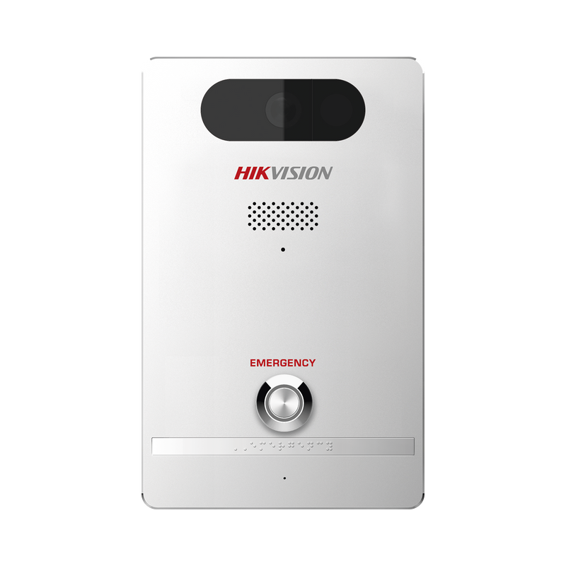 DS-PEAP-CV1(B) Estación de Alarma de Pánico / Cámara de 4 Megapixel / Micrófono Integrado / Exterior IP65 / Protección IK10 / PoE / 10 mts IR  / Entradas y Salidas de Alarma