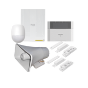 KIT Panel de Alarma  AX HYBRID PRO / 1 Panel Híbrido / 1 Teclado LCD / 1 PIR / 2 Contactos Magnéticos / 1 Sirena de 30 Watts - Toer