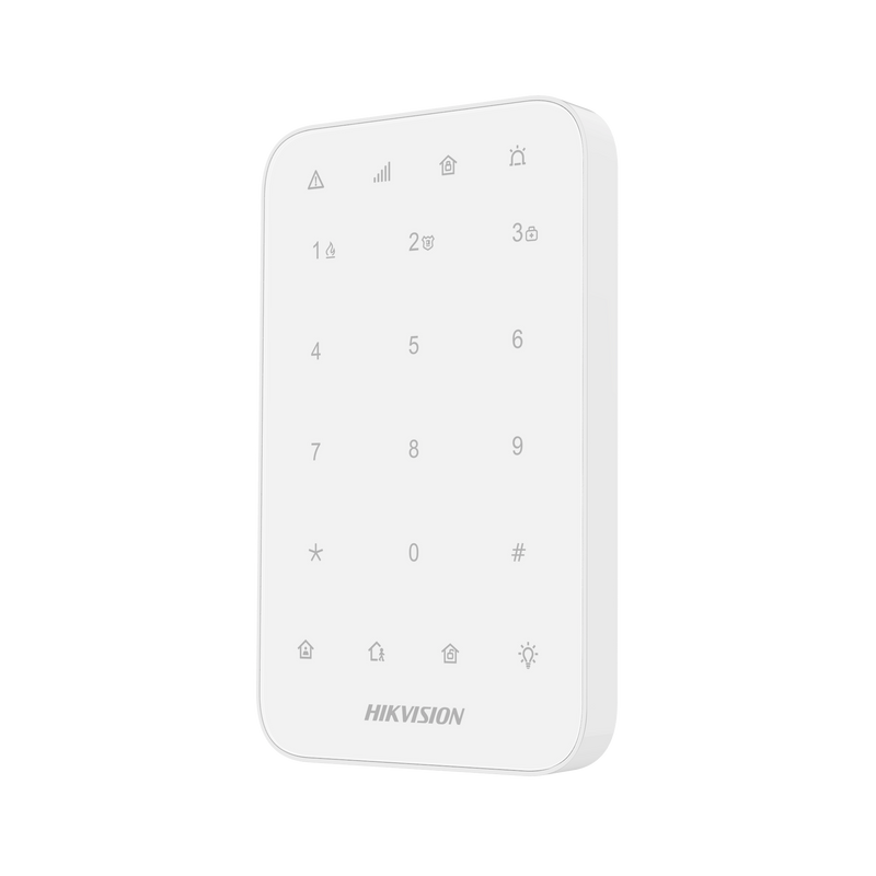 DS-PK1-E-WB (AX PRO) Teclado Inalámbrico para Armado y Desarmado / Funciones de Automatización para control de Relevadores