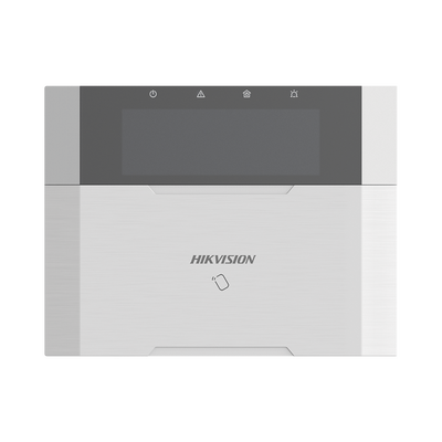 (AX HYBRID PRO) Teclado Compatible con el Panel Hybrid Pro Hikvision DS-PHA64-LP y DS-PHA64-LP(B) / Pantalla LCD / 2 zonas cableadas / 1 salida de alarma / 64 Llaveros - Toer