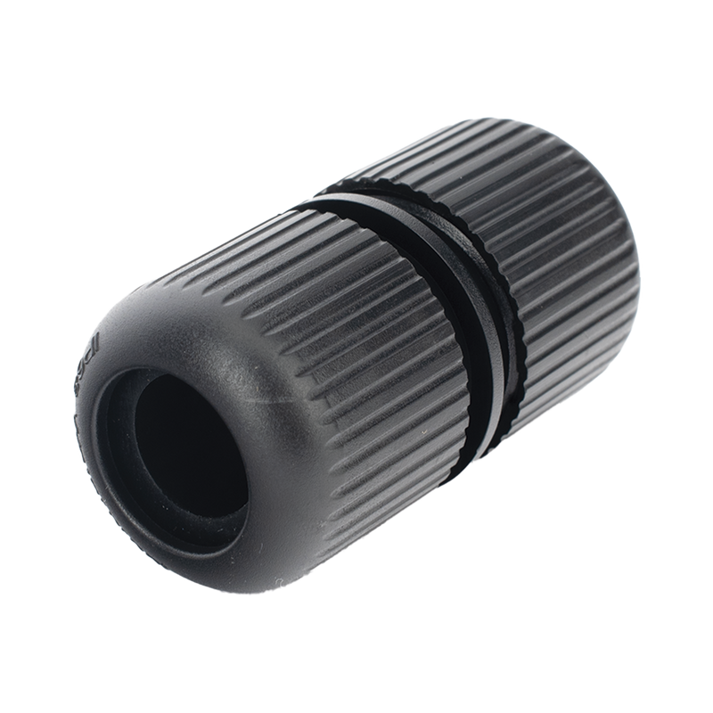 DSPLUGEXT Protector para Exterior IP68 / Adaptador para el Conector Tipo Plug (12 Vcc) en Cámaras epcom / Color Negro / HIKVISION / HiLook