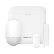 (AX PRO) KIT de Alarma AX PRO con GSM (3G/4G) / Incluye: 1 Hub con bateria de respaldo / 1 Sensor PIR / 1 Contacto Magnético / 1 Control Remoto / Wi-Fi / Compatible con Hik-Connect P2P - Toer