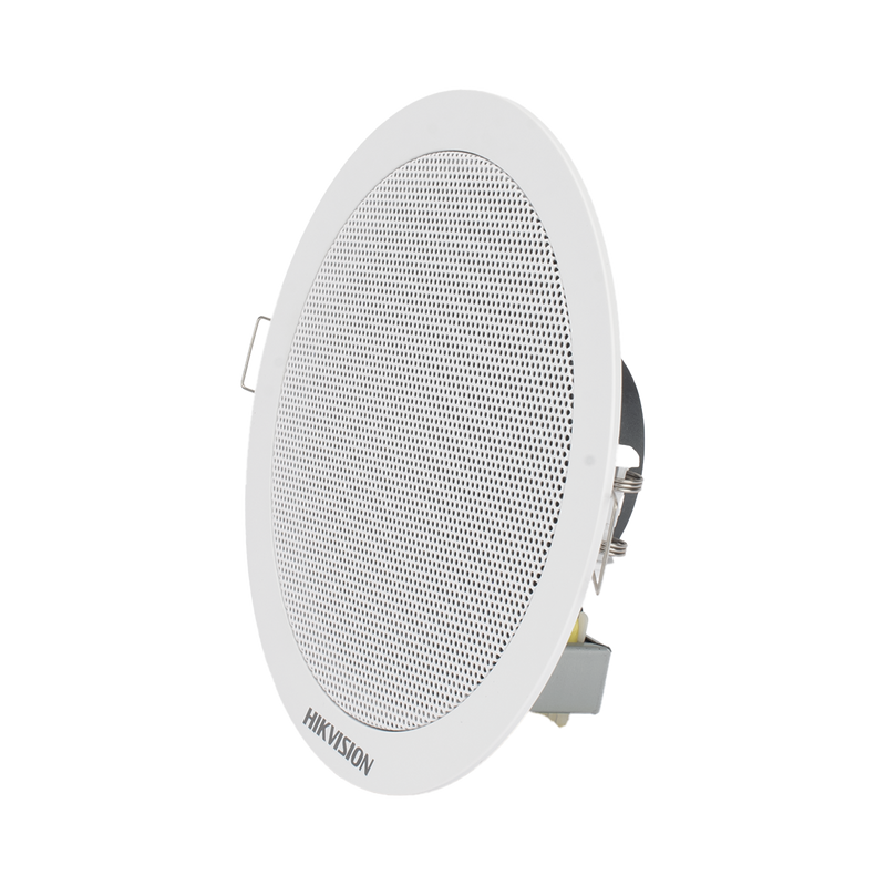 DS-QAE0206G1-V Altavoz Montaje en Plafón / 6 Watts / 100 V / Rejilla de Metal / Color Blanco / Uso Interior
