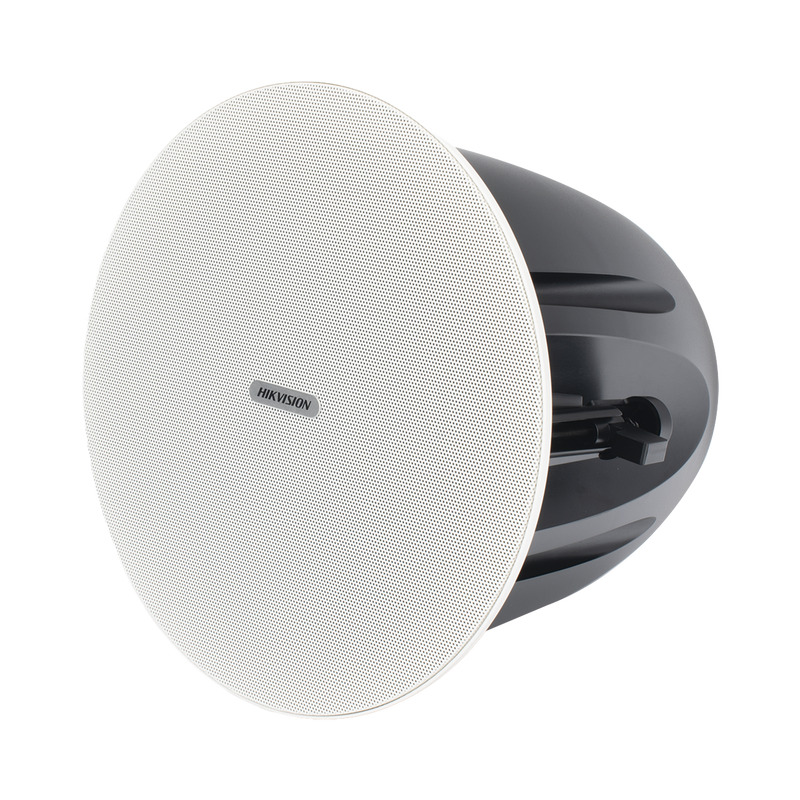 DS-QAZ0610G1 Altavoz de Techo / 2.5W - 10W / Tweeter 1.0 pulgadas + Woofer 6.5 pulgadas / Color Blanca / 100V | 70V / 8 ohms