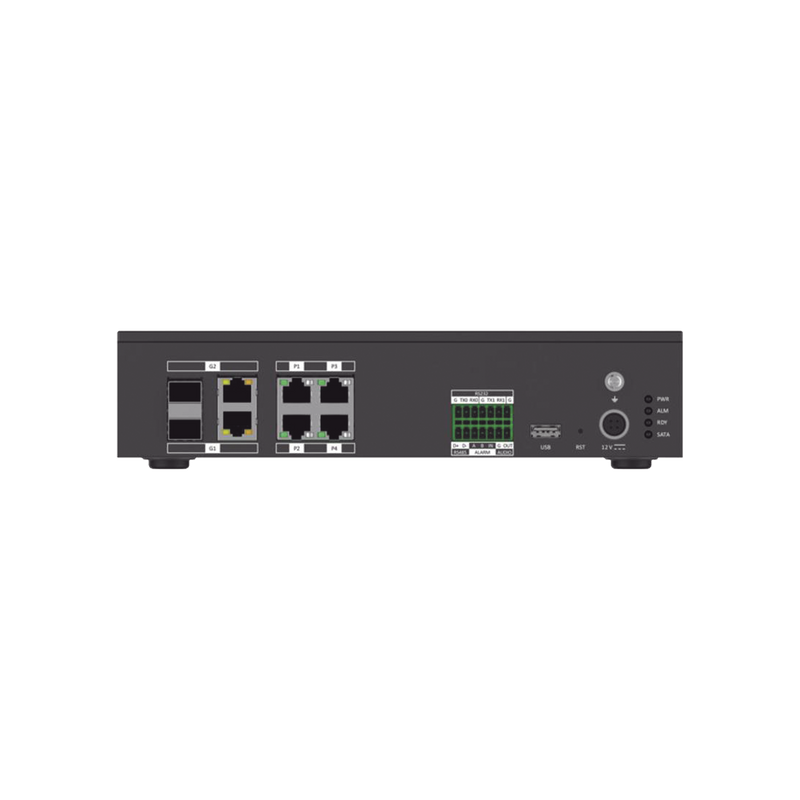 DS-TP50-08H/4T Servidor De Trafico Vehicular / 8 CH de Video /  H.265 / Interfaz Optica 2 / Hasta 4 TB HDD