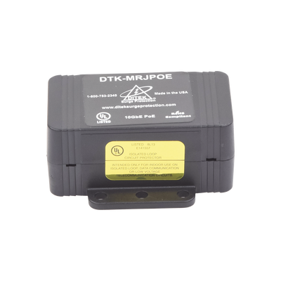 Protector Contra Sobretensiones PoE/HiPoE Hasta 10 GbE, Para Cámaras IP PoE, WAP, Control de Acceso, Iluminación PoE - Toer