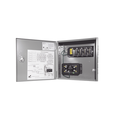 Protector  "todo en uno" alimentación 120 Vca, base para 5 módulos DTK-2MHLP para lazos SLC/IDC/NAC.