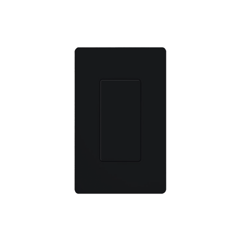 Placa ciega color negro.