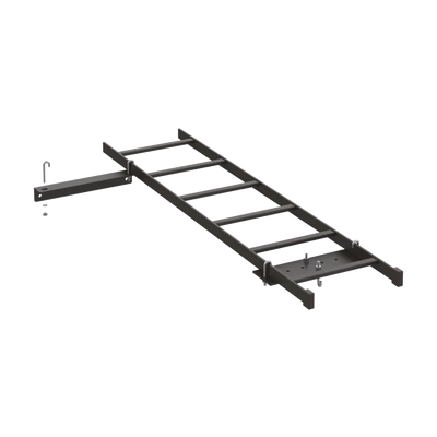 Kit de Conexión de Rack a Pared, Con Escalerilla de 1.3 m de Largo y 12 in de Ancho, de Acero, Color Negro - Toer