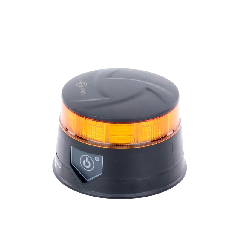 EB5200A Baliza LED Recargable, Compacta y Discreta, Color Ámbar, Con Montaje Magnético y de Succión