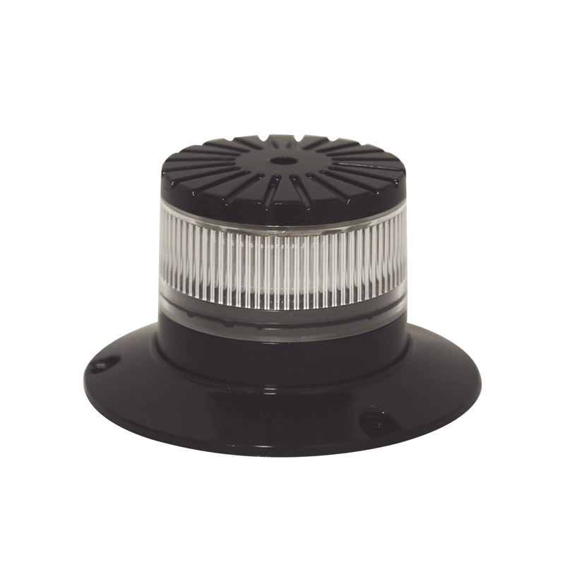EB7265-CAC Baliza LED compacta discreta, domo claro, color ambar/claro