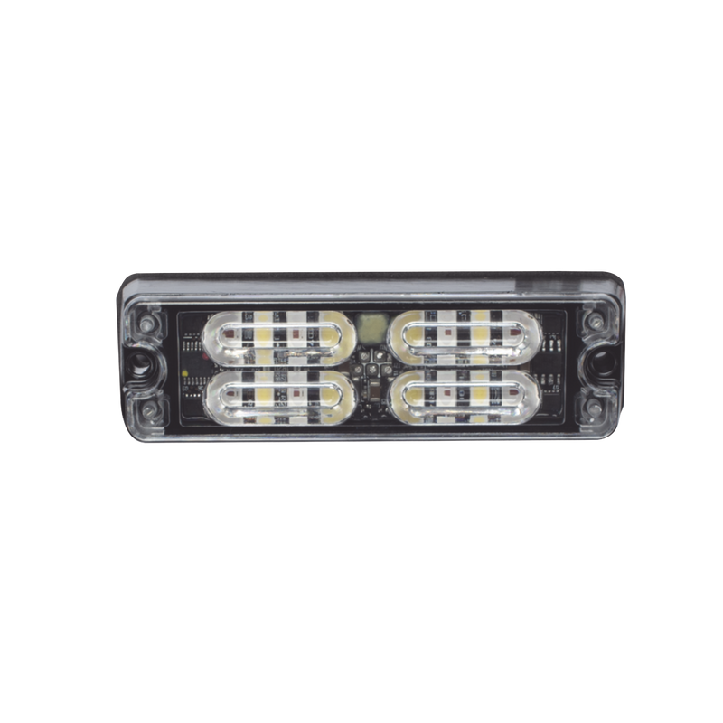 ED3511RW Luz Perimetral, 12 LED Ultra Brillantes, Color Rojo / Claro