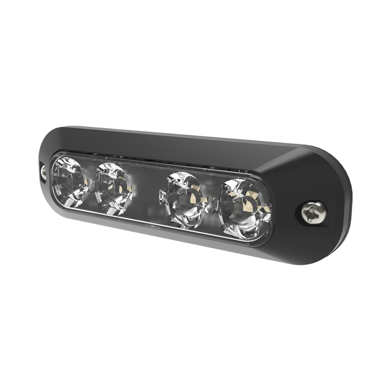 ED3704-RC Luz perimetral, 4 LEDs Ultra Brillantes, color Rojo / Claro