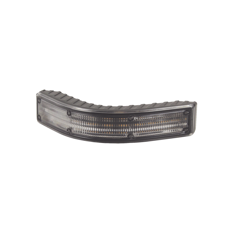 ED5101CAW Luz direccional de esquina, 12 Led,12-24 Vcc, Lente transparente, ámbar/blanco