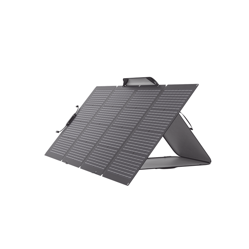 EFFLEX220BF Módulo Solar Bifacial, Portátil y Flexible de 220W Recomendado para Estaciones Portátiles EFD330, EFD350 ó EFD500 / Ajuste de Ángulo / Carga Eficiente / Incluye Cable XT60 a MC4